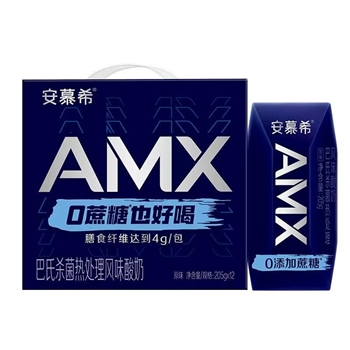 伊利安慕希AMX系列小黑钻无蔗糖1*12*205g